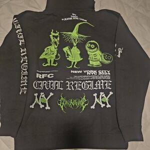 Unreleased!! The Nightmare Before Christmas Black Graphic Hoodie by Civil Regime